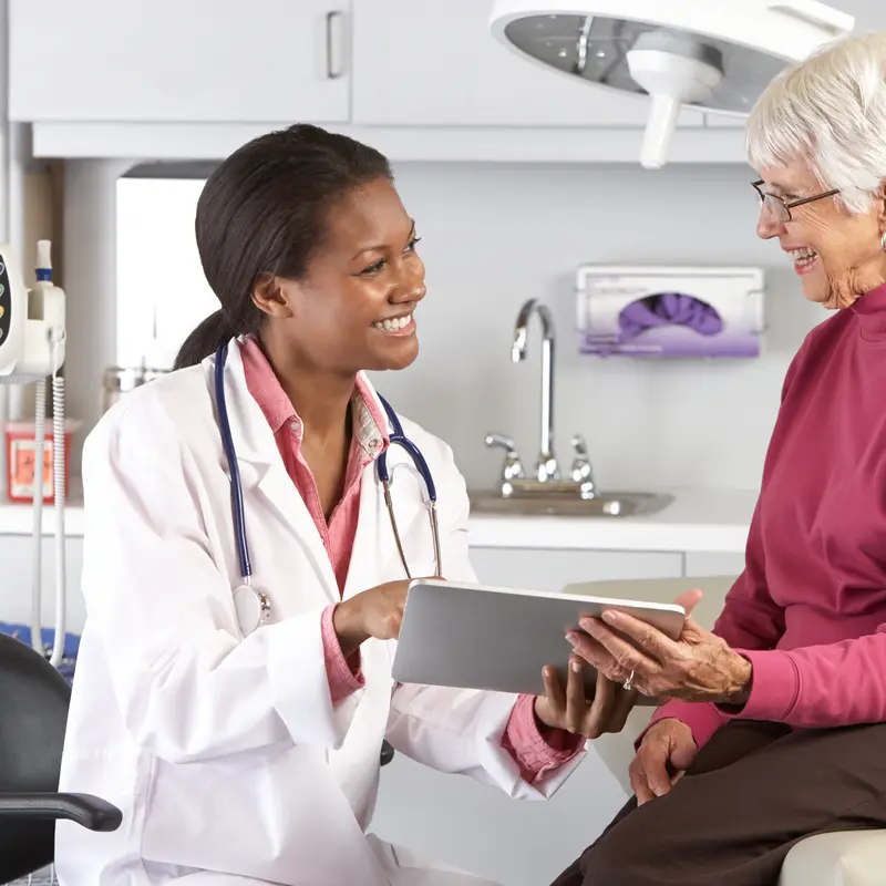 doctor with patient