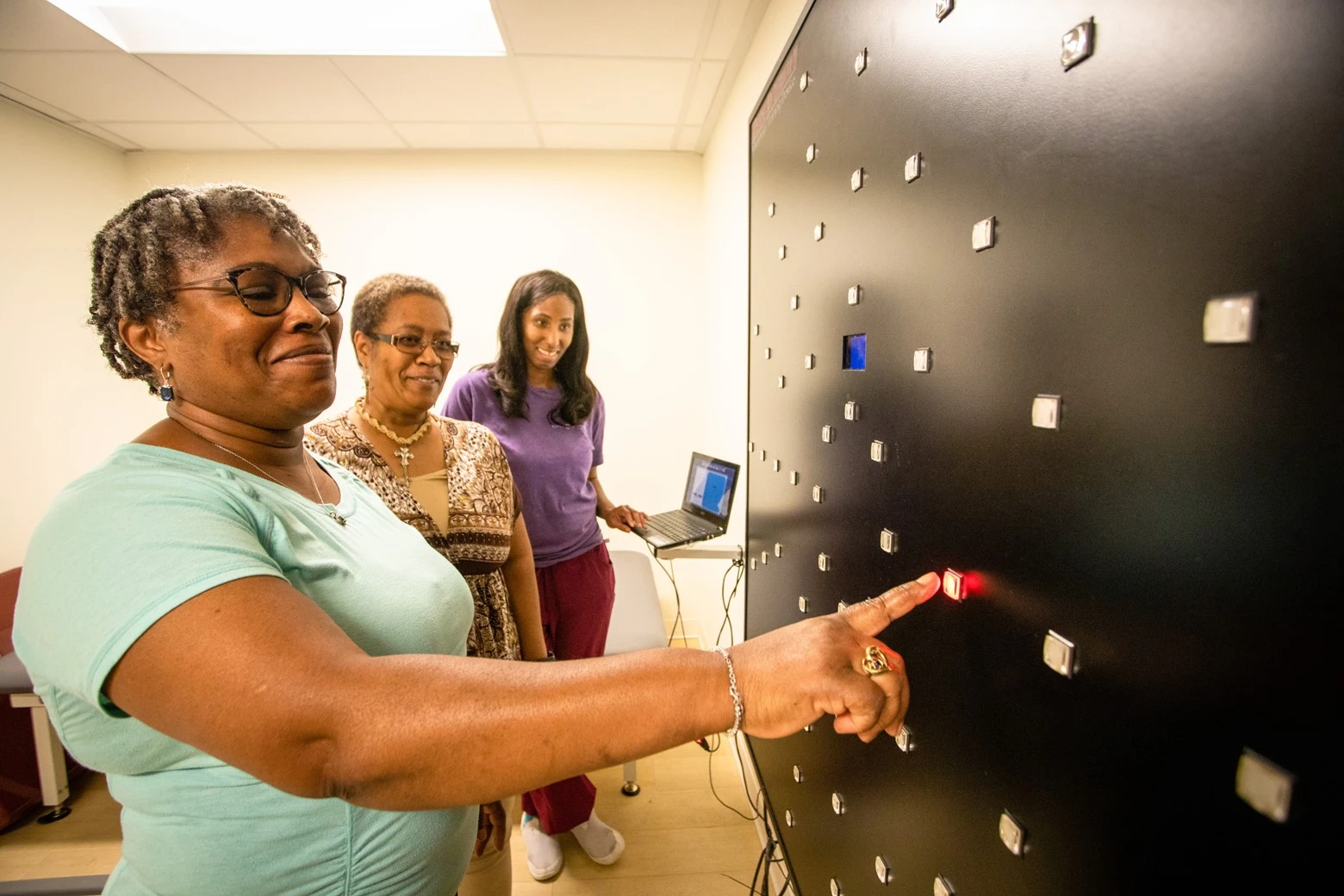 Rehab hospital touch wall