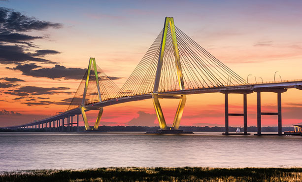 Ravenel bridge in Charleston, South Carolina