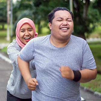 couple jogging